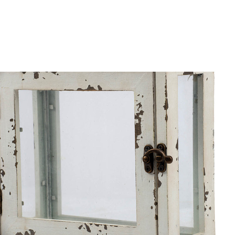 Wooden Candle Lantern Decorative, Hurricane Lantern Holder Decor for Indoor Outdoor, Home Garden Wedding