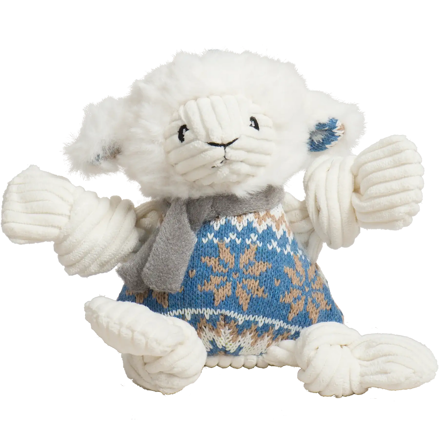 Leo Lamb Plush Dog Toy Knottie®