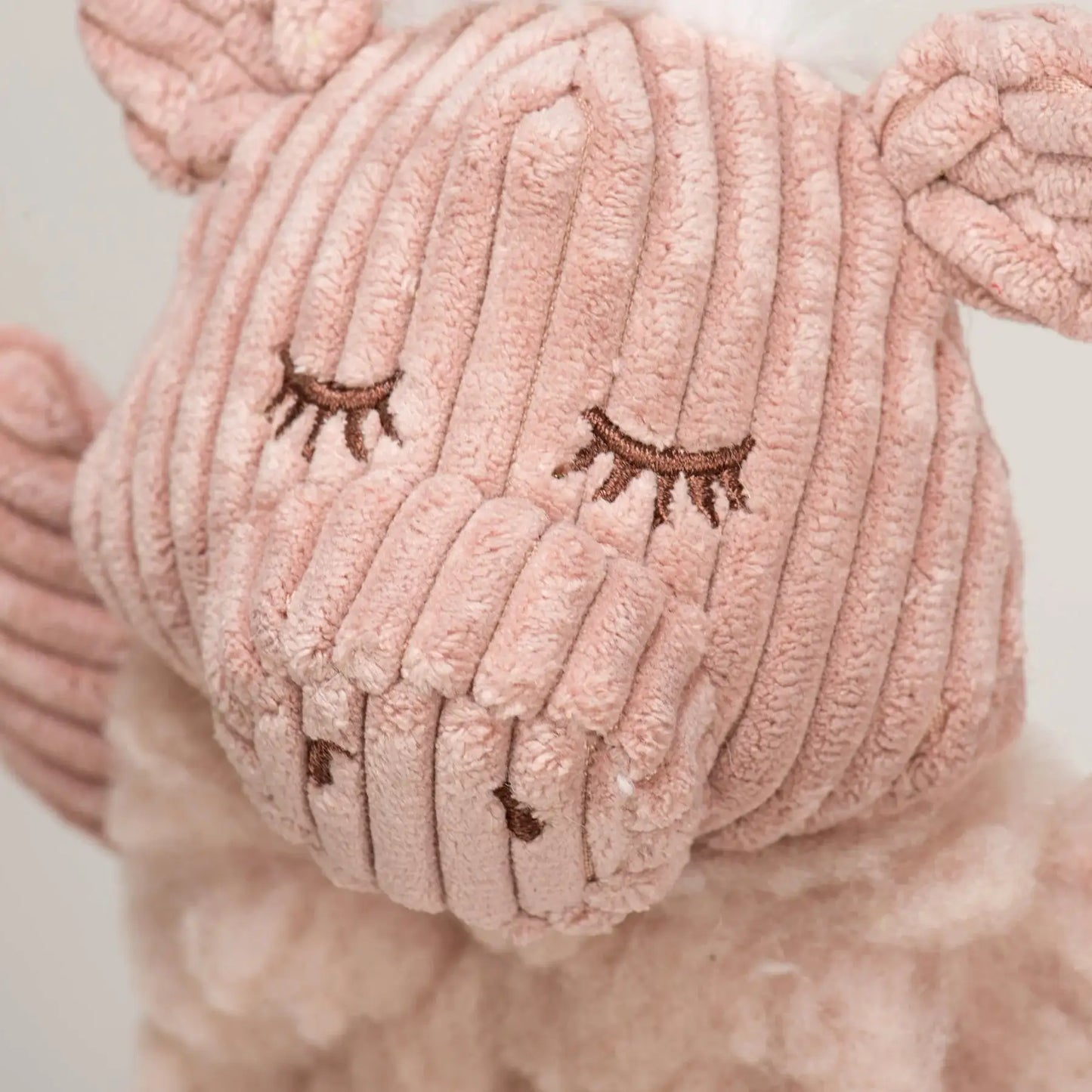 Penelope Pig Fluffer Long & Lovelie™ Durable Plush Dog Toy