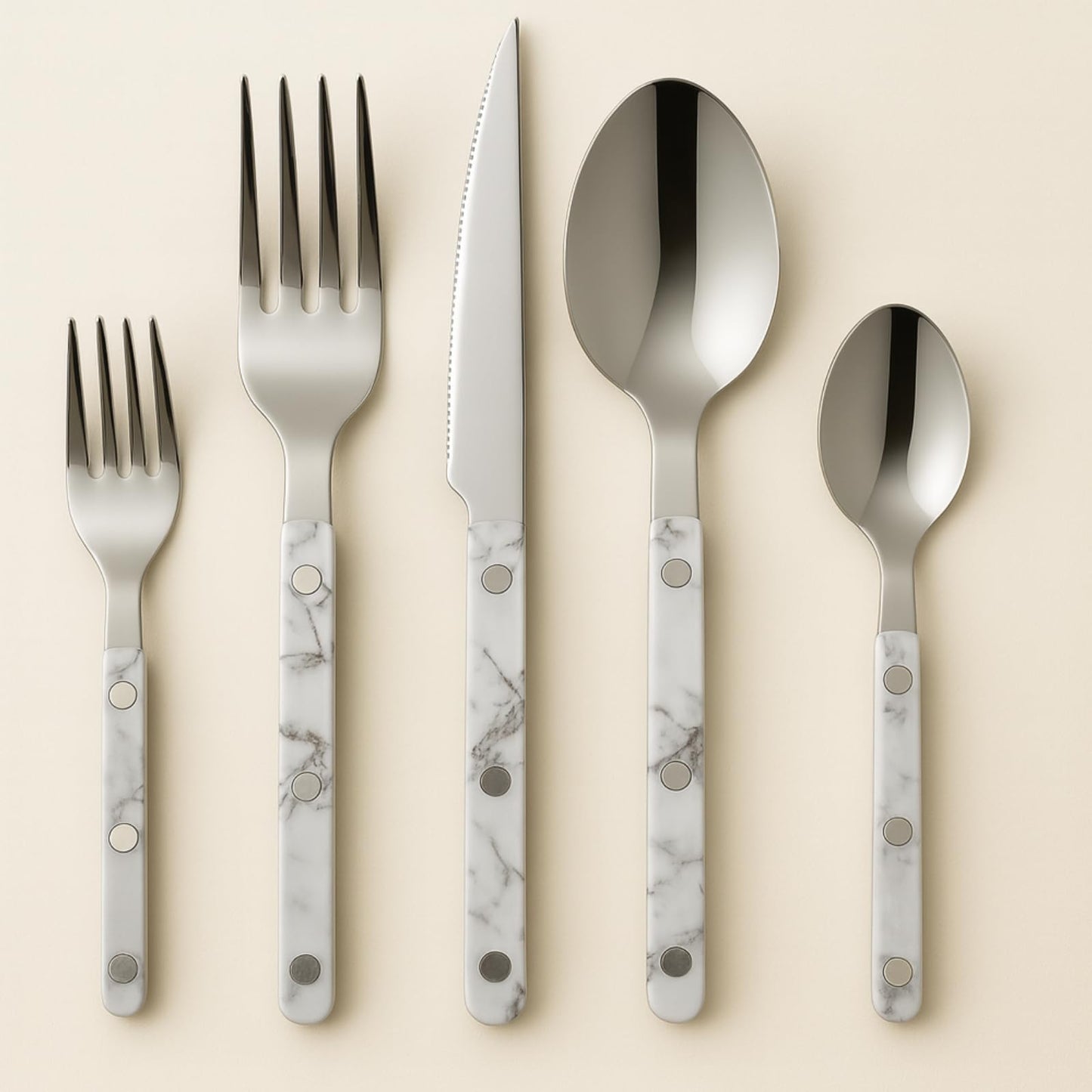 Khen 20-Piece Cutlery Set – Includes Dinner Knives, Forks, Spoons