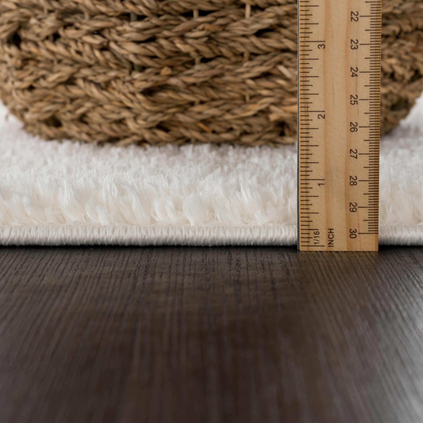 Judy White Washable Area Rug - Clearance