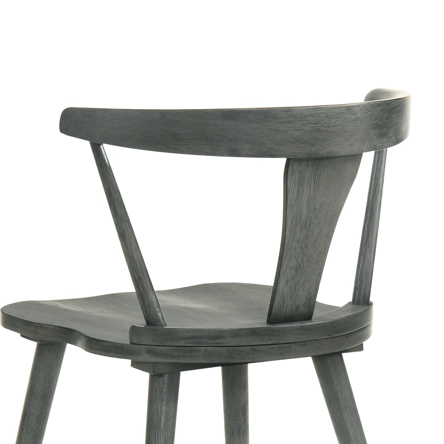 [Set of 2] Rustic Farmhouse Dining Chairs, Solid Wood Side Chairs for Kitchen & Dining Room, Easy Assembly