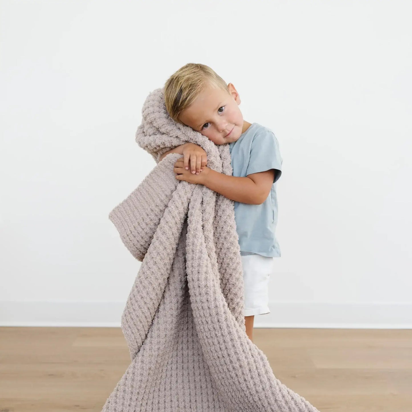 WAFFLE KNIT TODDLER BLANKETS