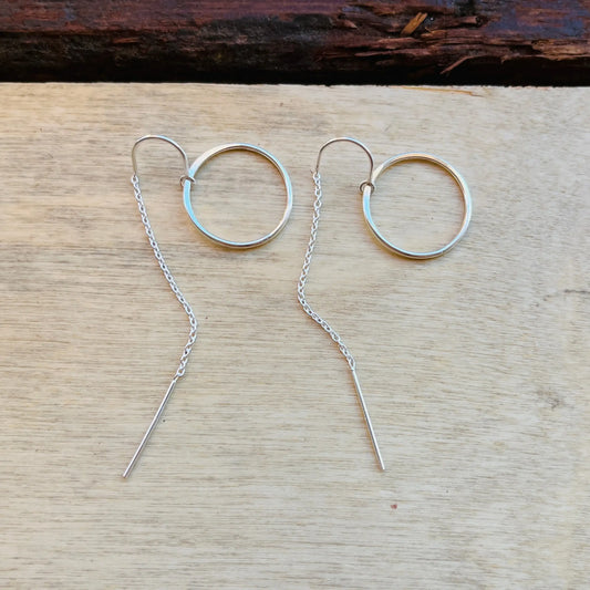 COVE CIRCLE THREADER EARRINGS