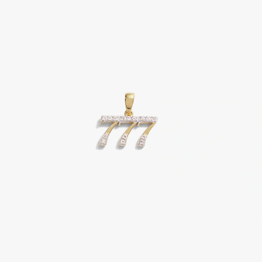 777 Sapphire Angel Number Amulet