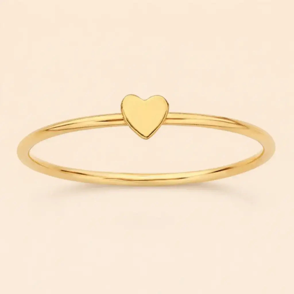 LOVE HEART STACKING RING