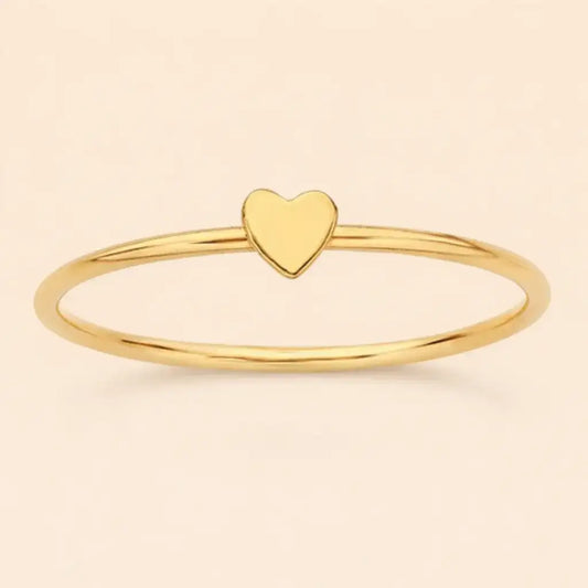LOVE HEART STACKING RING