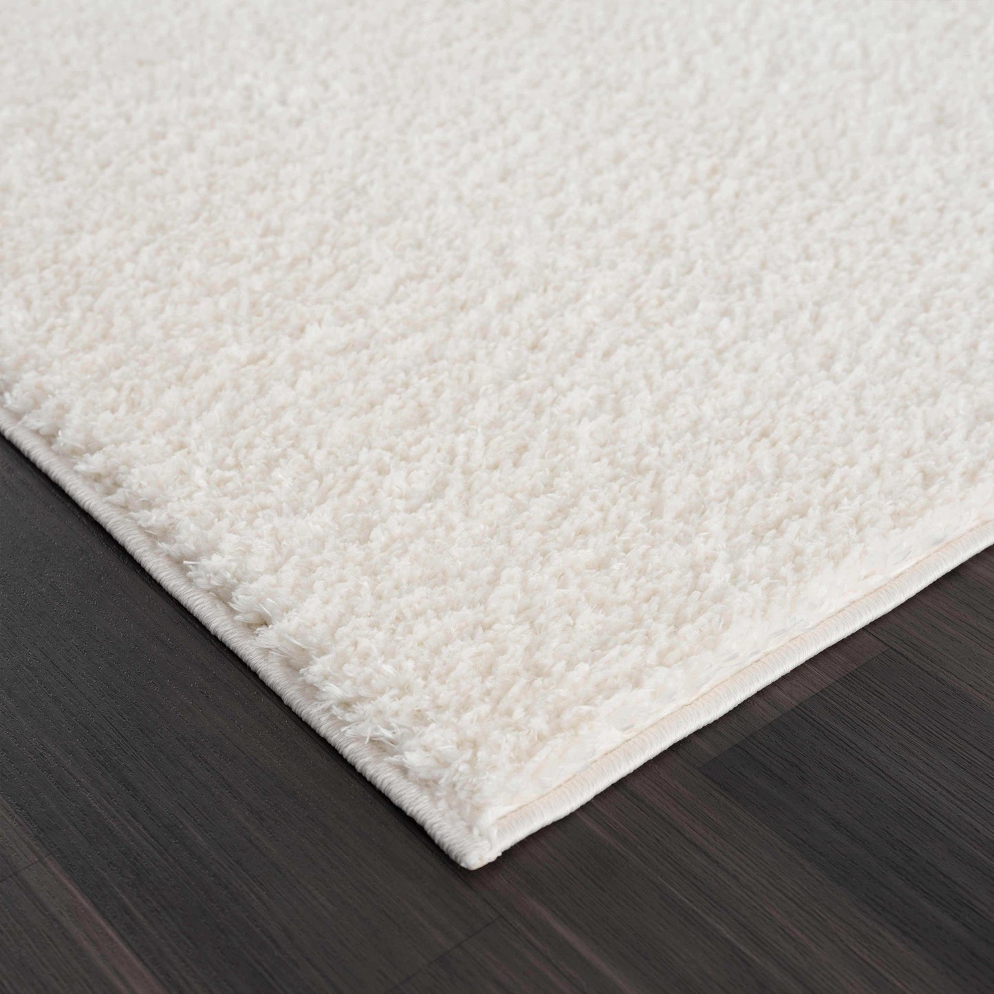 Judy White Washable Area Rug - Clearance