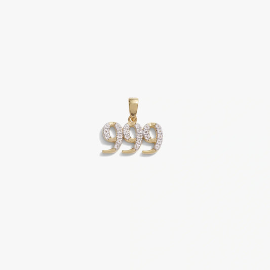 999 Sapphire Angel Number Amulet