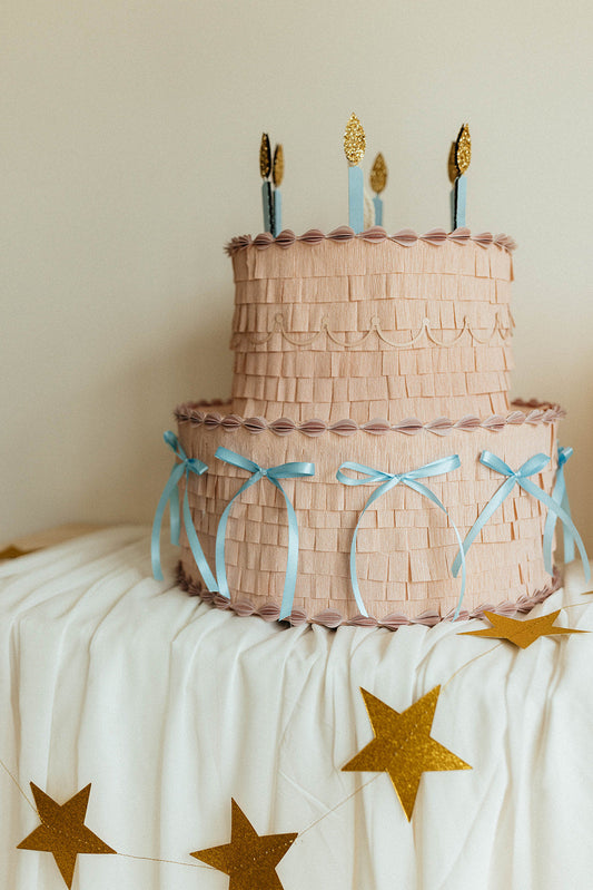 Birthday cake piñata (pink)