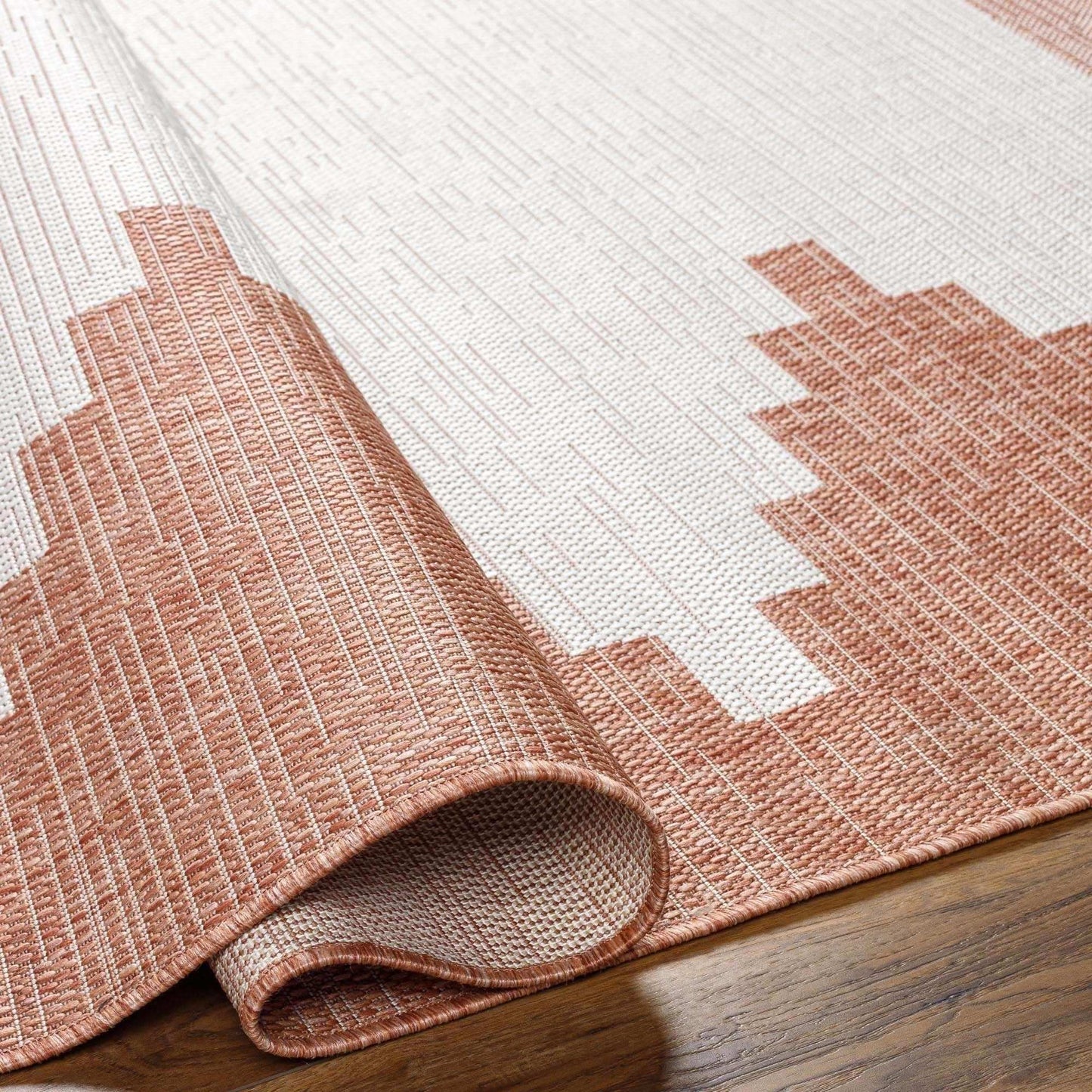 Djugun Peach Fuzz Indoor & Outdoor Area Rug