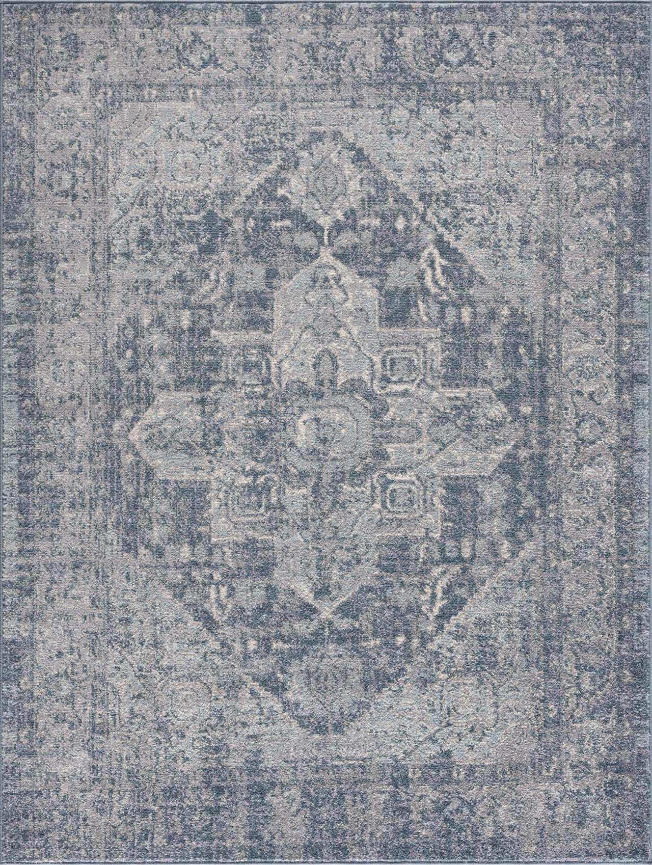 Peeta Blue Medallion Area Rug