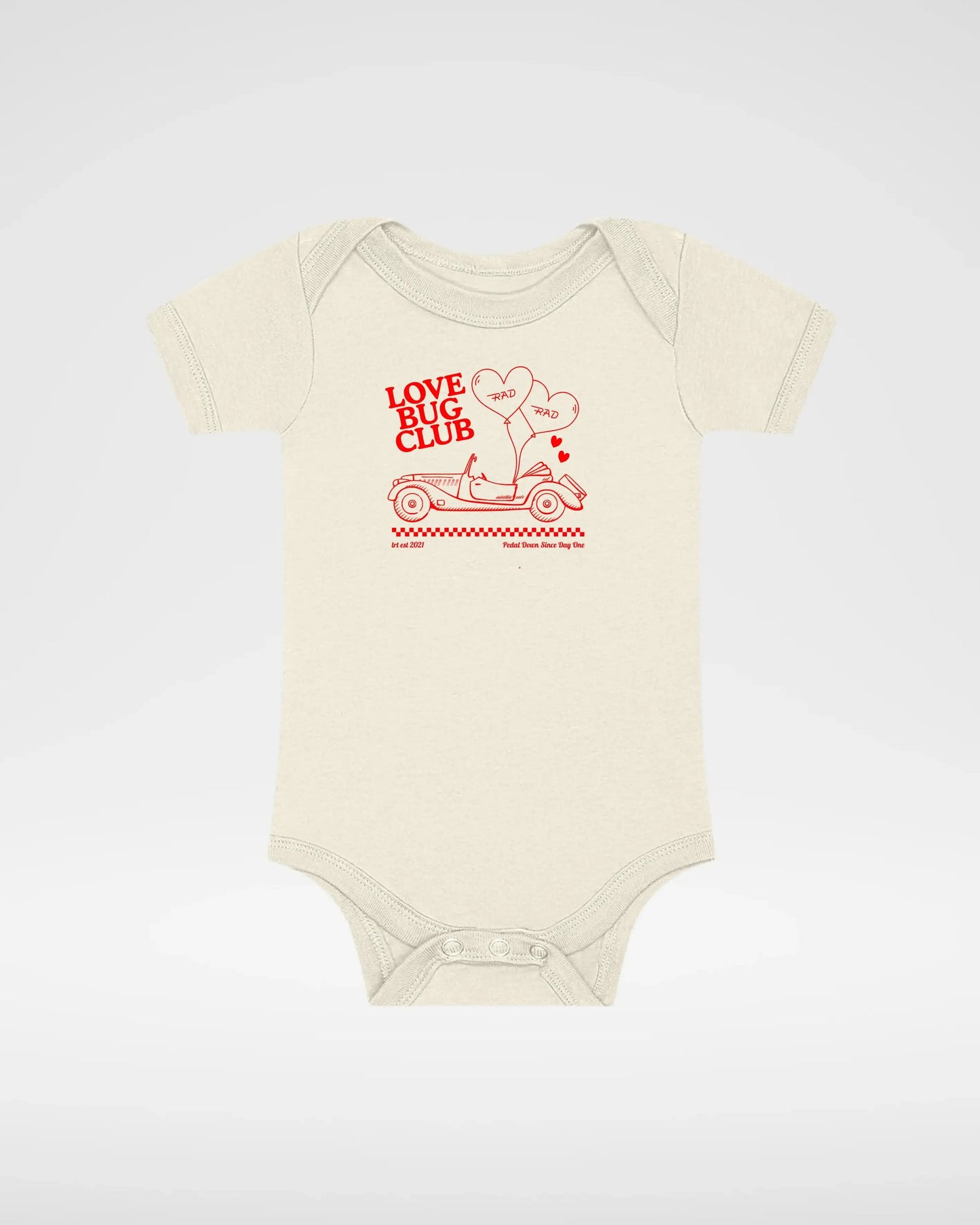 THE LOVE BUG CLUB TEE - ONESIE VINTAGE CREAM