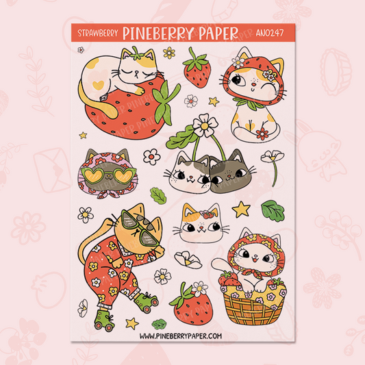 Strawberry Cats 1 | AN0247