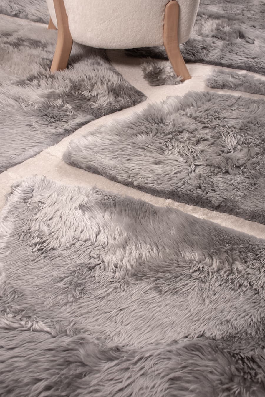 ARMOR High - Low Sheepskin Rug – Sculpted Texture in Custom Sizes