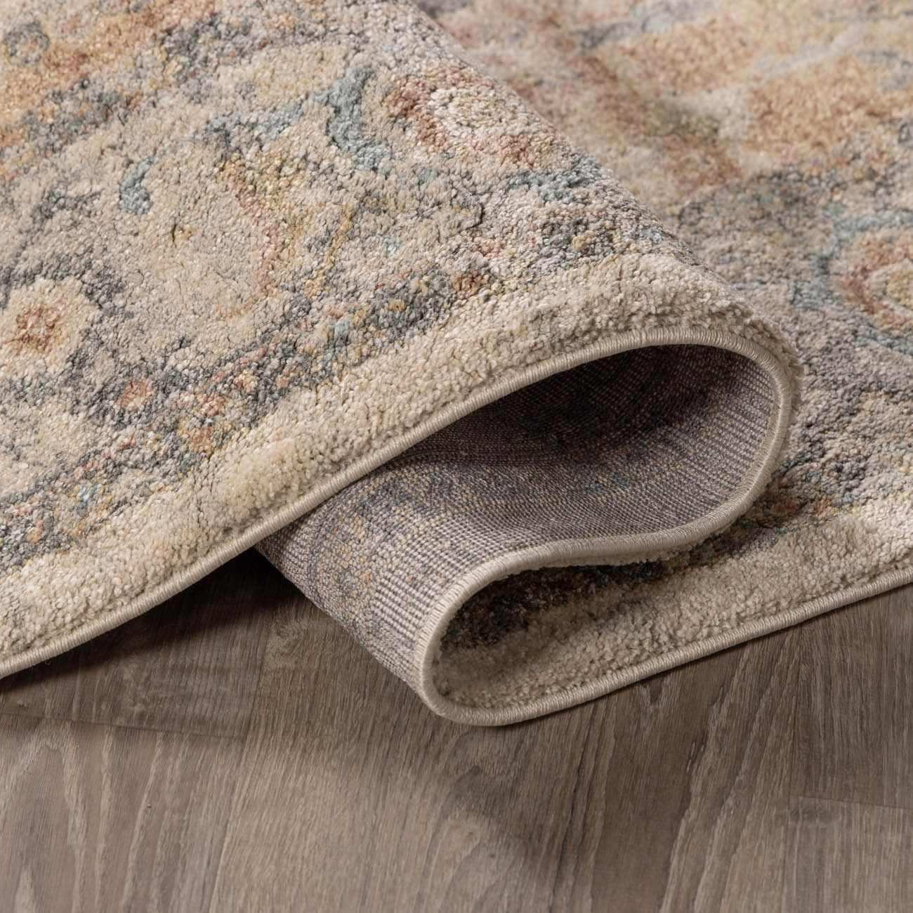 Vaeda Blue & Beige Thick Luxe Rug