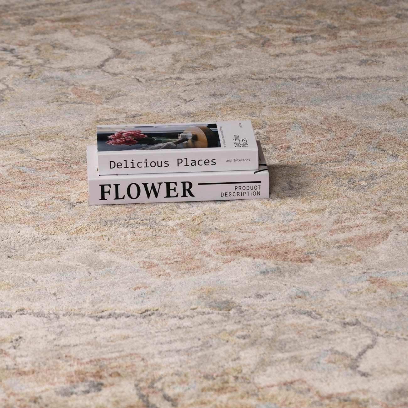 Vaeda Blue & Beige Thick Luxe Rug