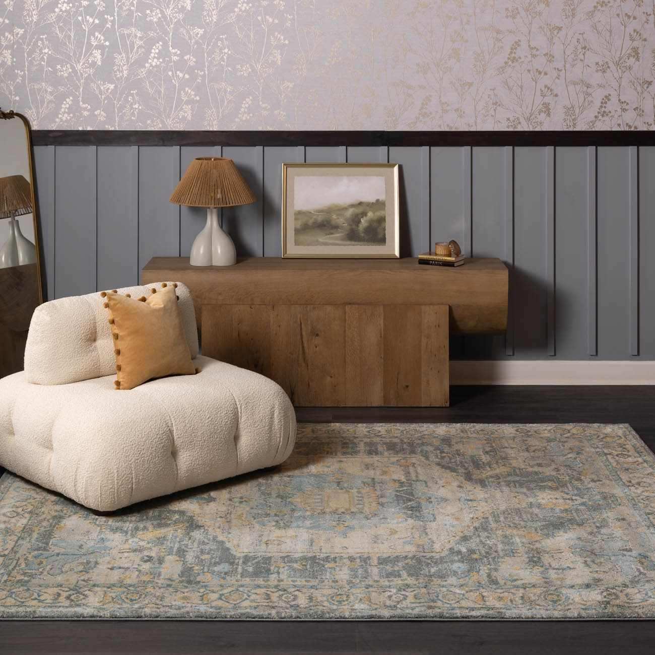 Vaeda Blue Thick Luxe Rug