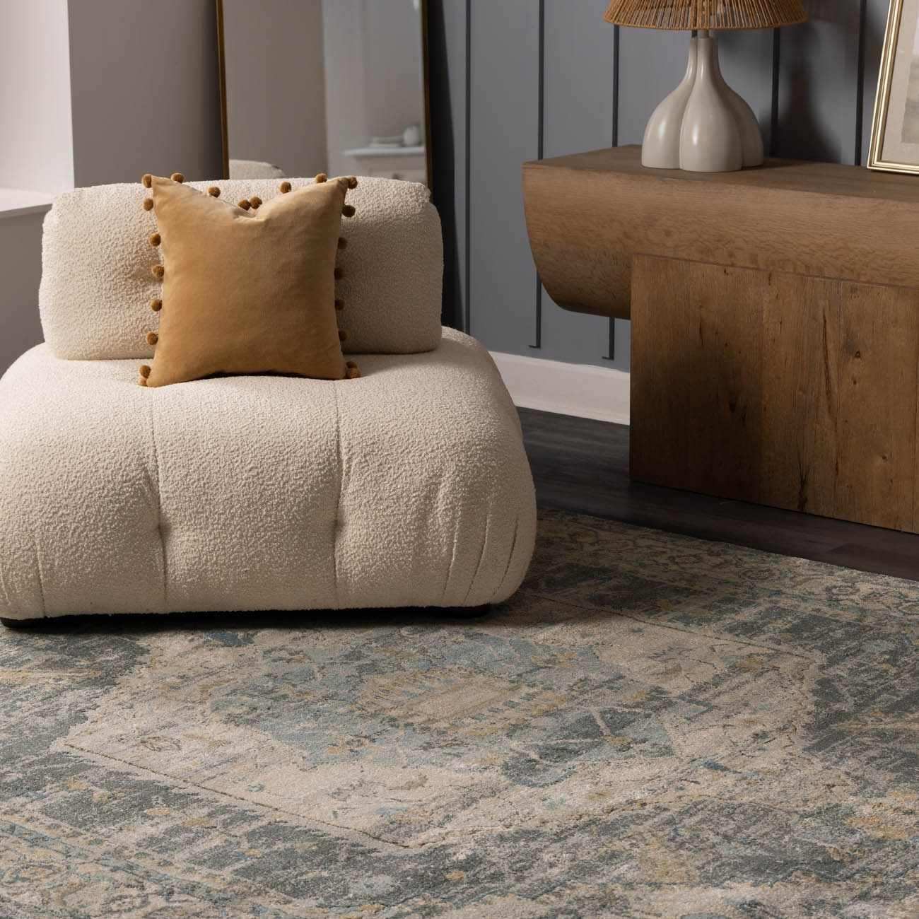 Vaeda Blue Thick Luxe Rug