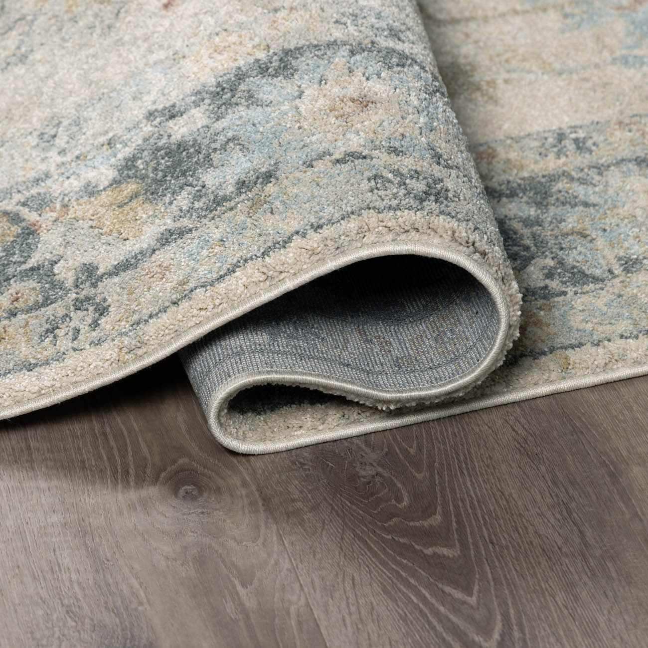 Ahmaud Beige & Light Gray Thick Luxe Area Rug