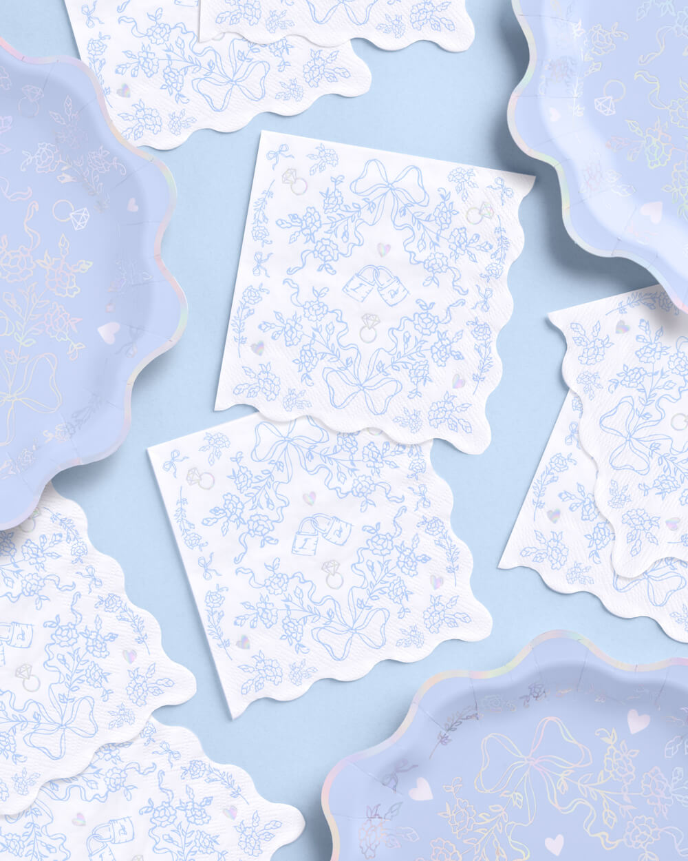 Something Blue Napkins - 25 printed napkins