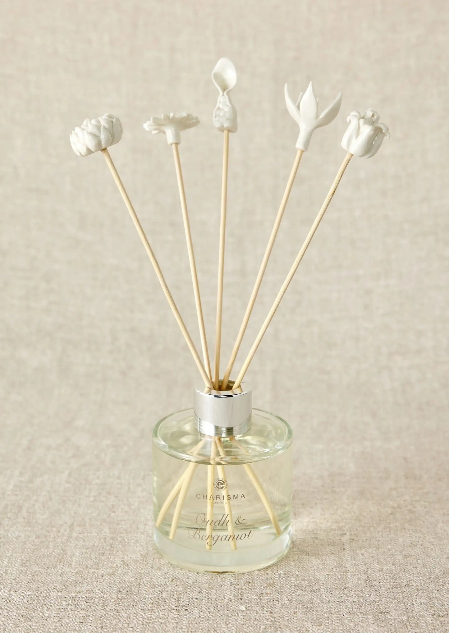 African Flowers Bamboo Diffuser Set