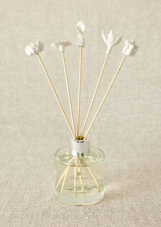 African Flowers Bamboo Diffuser Set