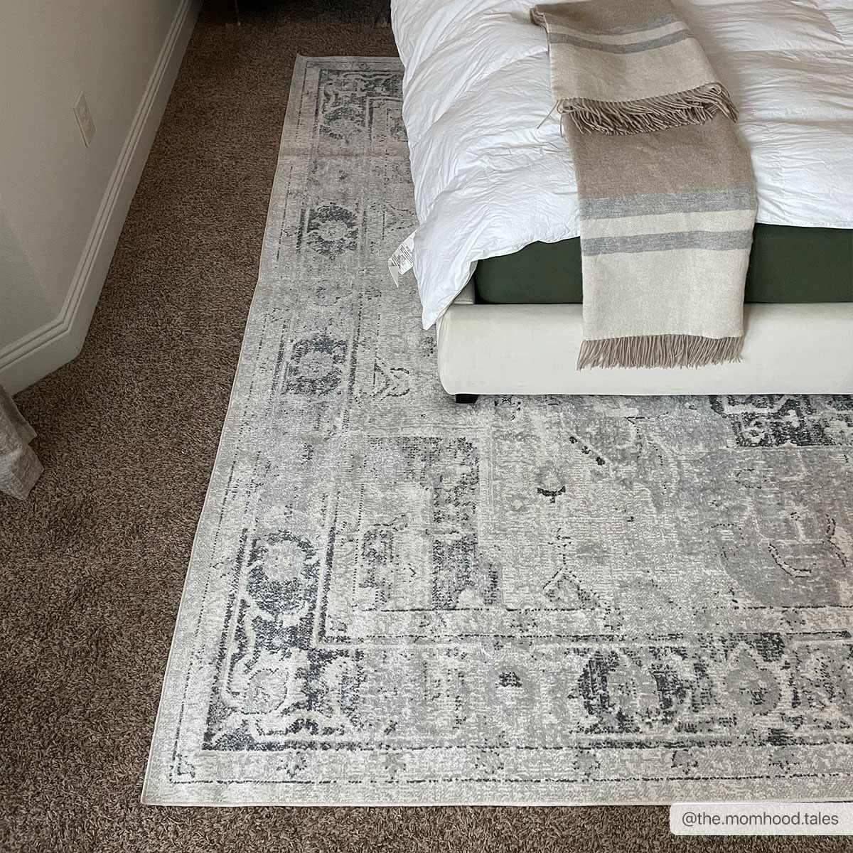 Akram Antrasit Flat Pile Washable Rug