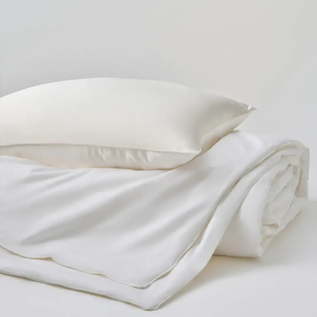 All Season Silk Filled Comforter with Cotton Shell