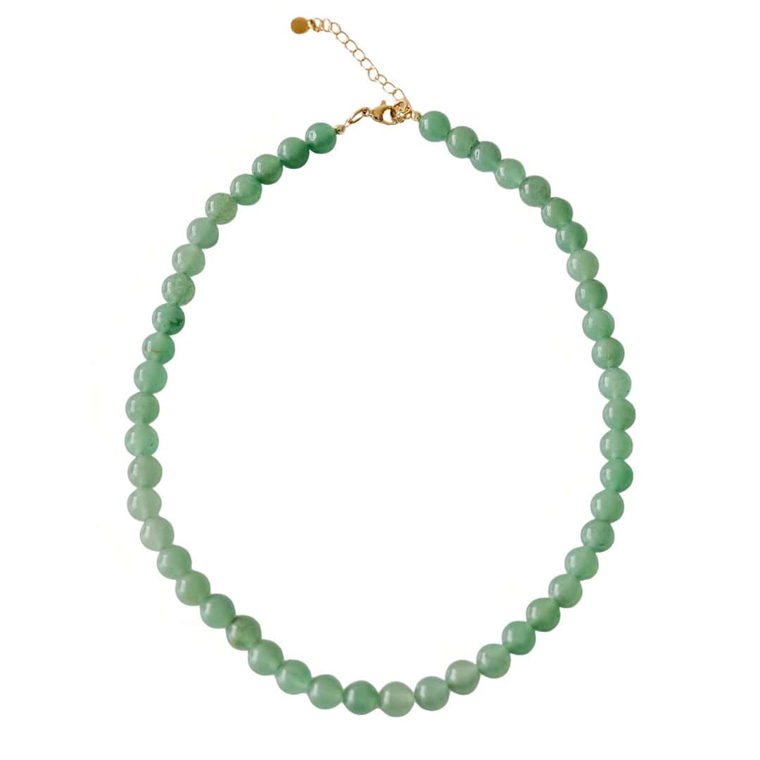 Anika Green Beaded Necklace