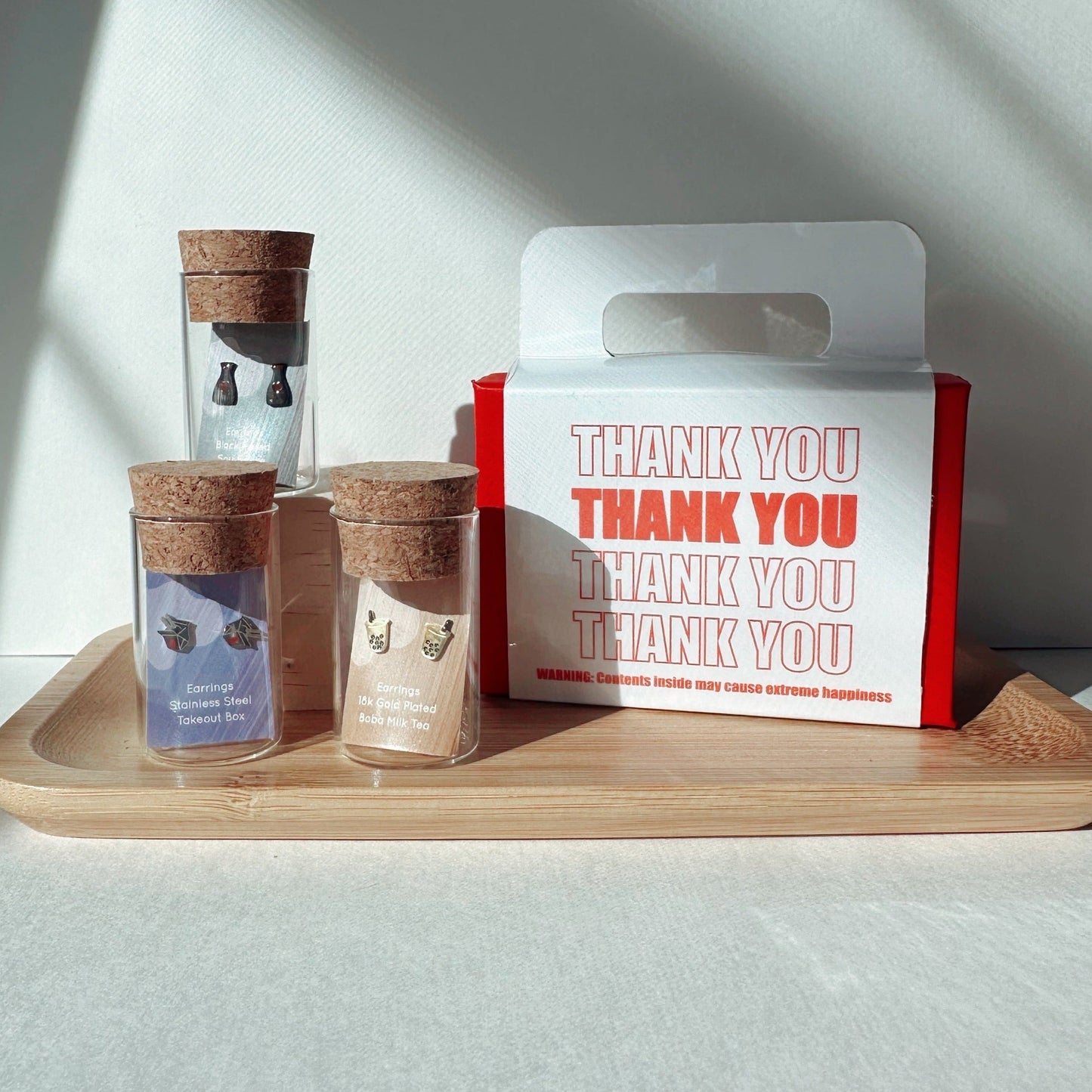 Boba Milk Tea Earring Studs