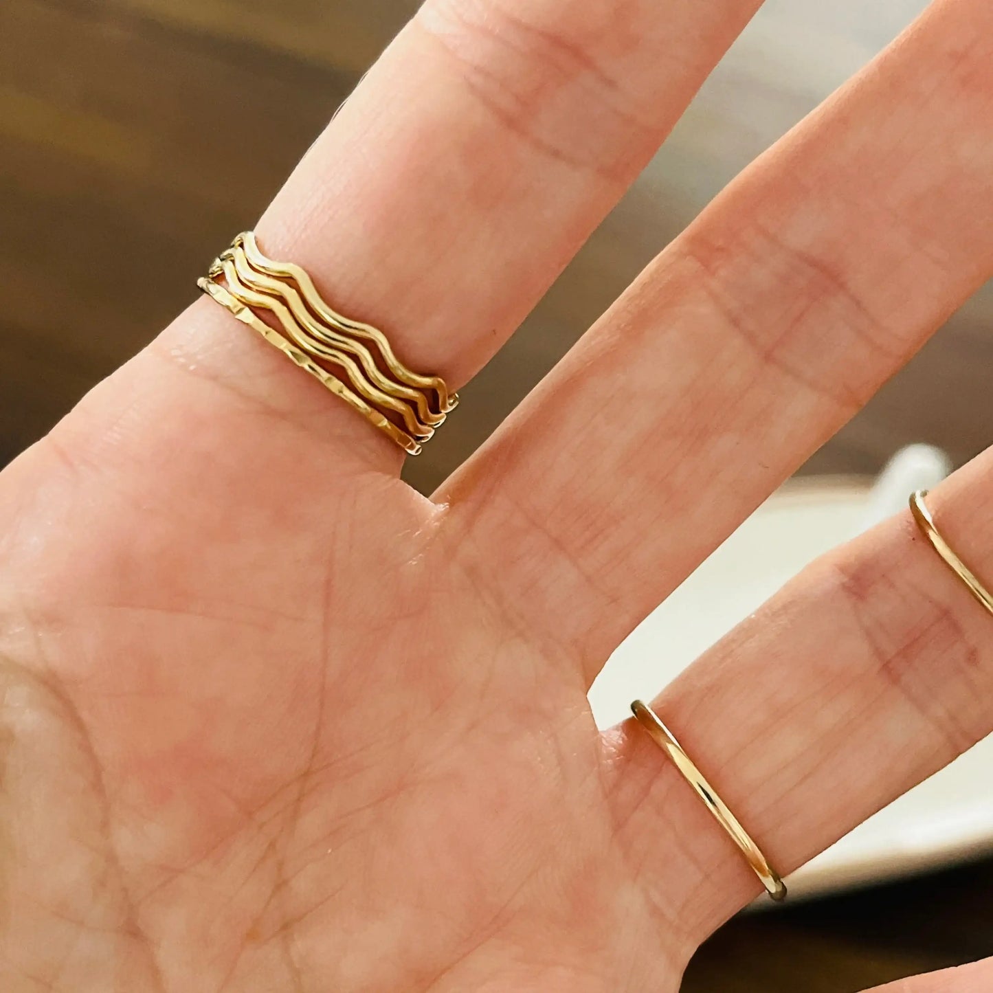 FACETED STACKING RING