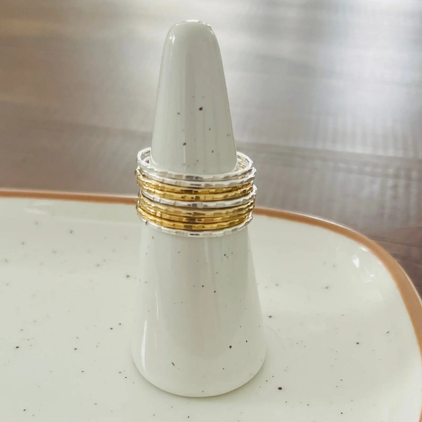 FACETED STACKING RING