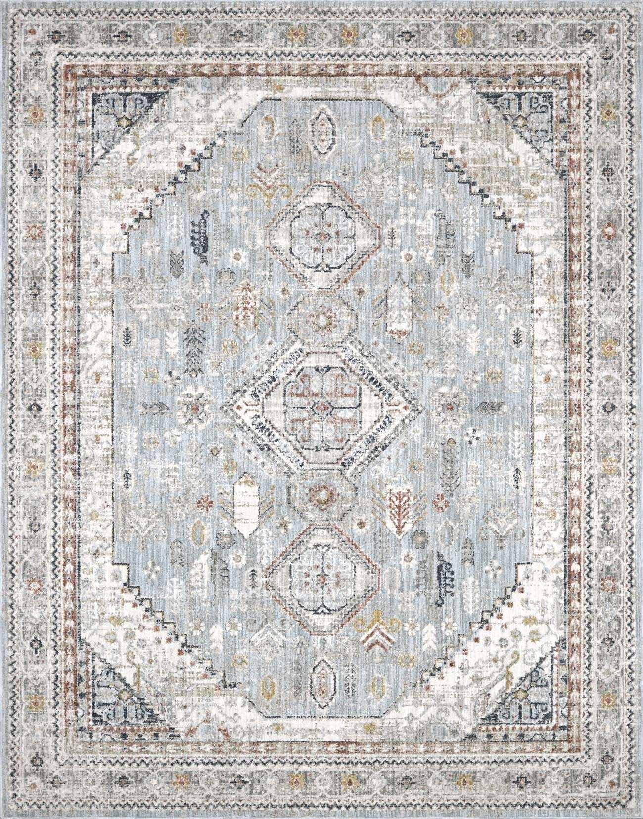 Kouta Gray Blue Area Rug