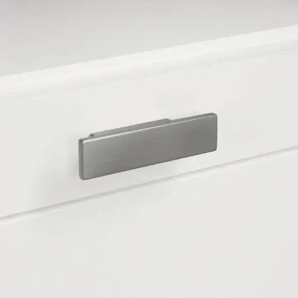 Modern Nursery 2 Drawer Storage Baby Changing Table in White