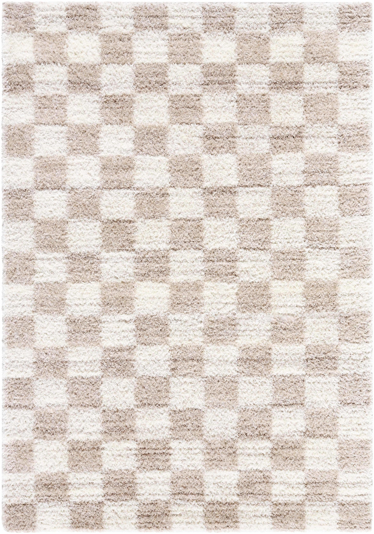Belita Beige Luxe Shag Area Rug