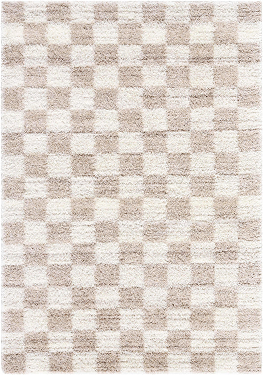 Belita Beige Luxe Shag Area Rug
