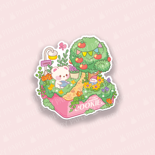 Bear Garden Vinyl Sticker