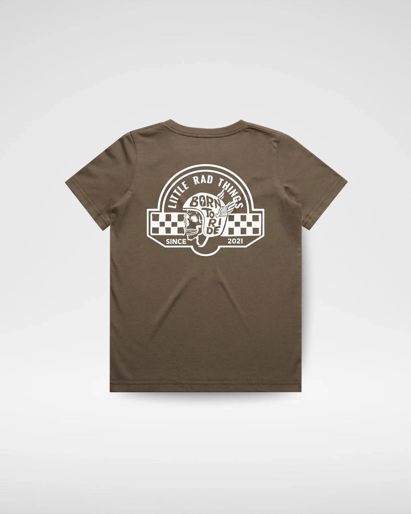 TIL DEATH DO WE RIDE TEE - BROWN