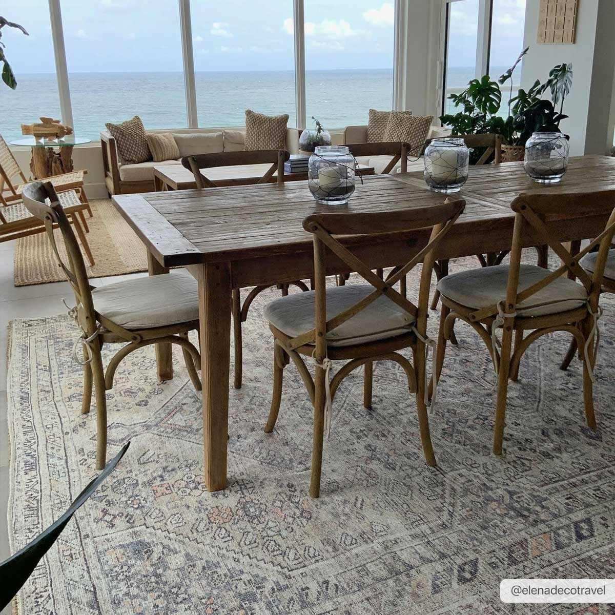 Barny Tan Washable Area Rug
