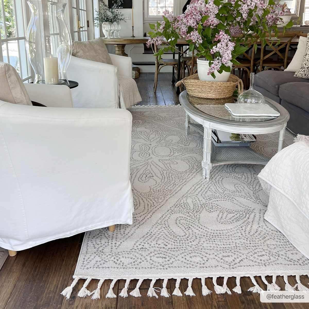 Birdwood Cream & Brown Area Rug