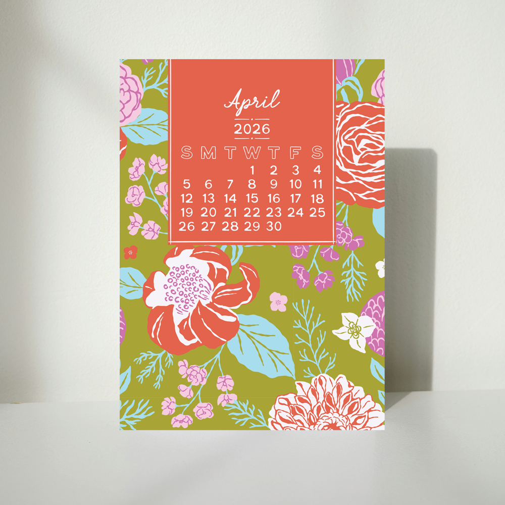 Blooms 2026 Calendar - 5x7