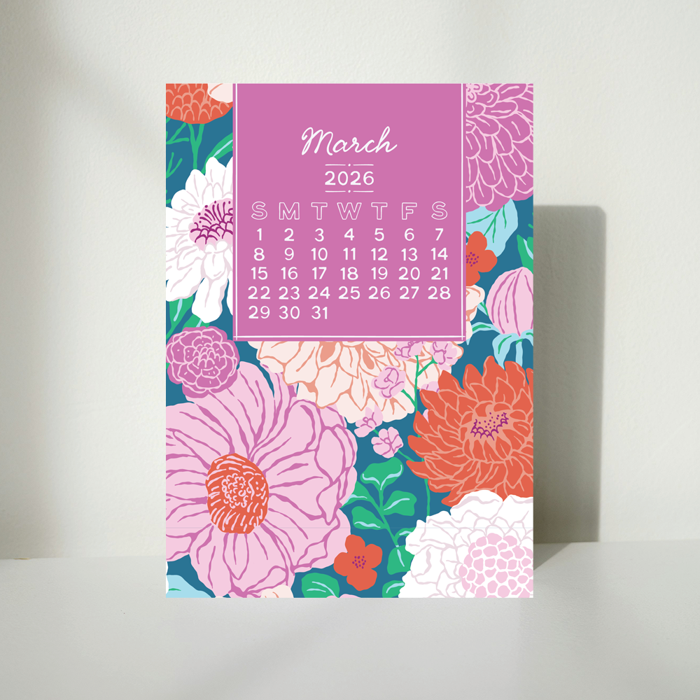 Blooms 2026 Calendar - 5x7