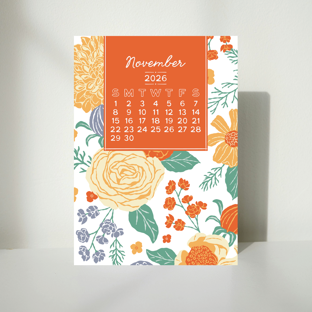 Blooms 2026 Calendar - 5x7