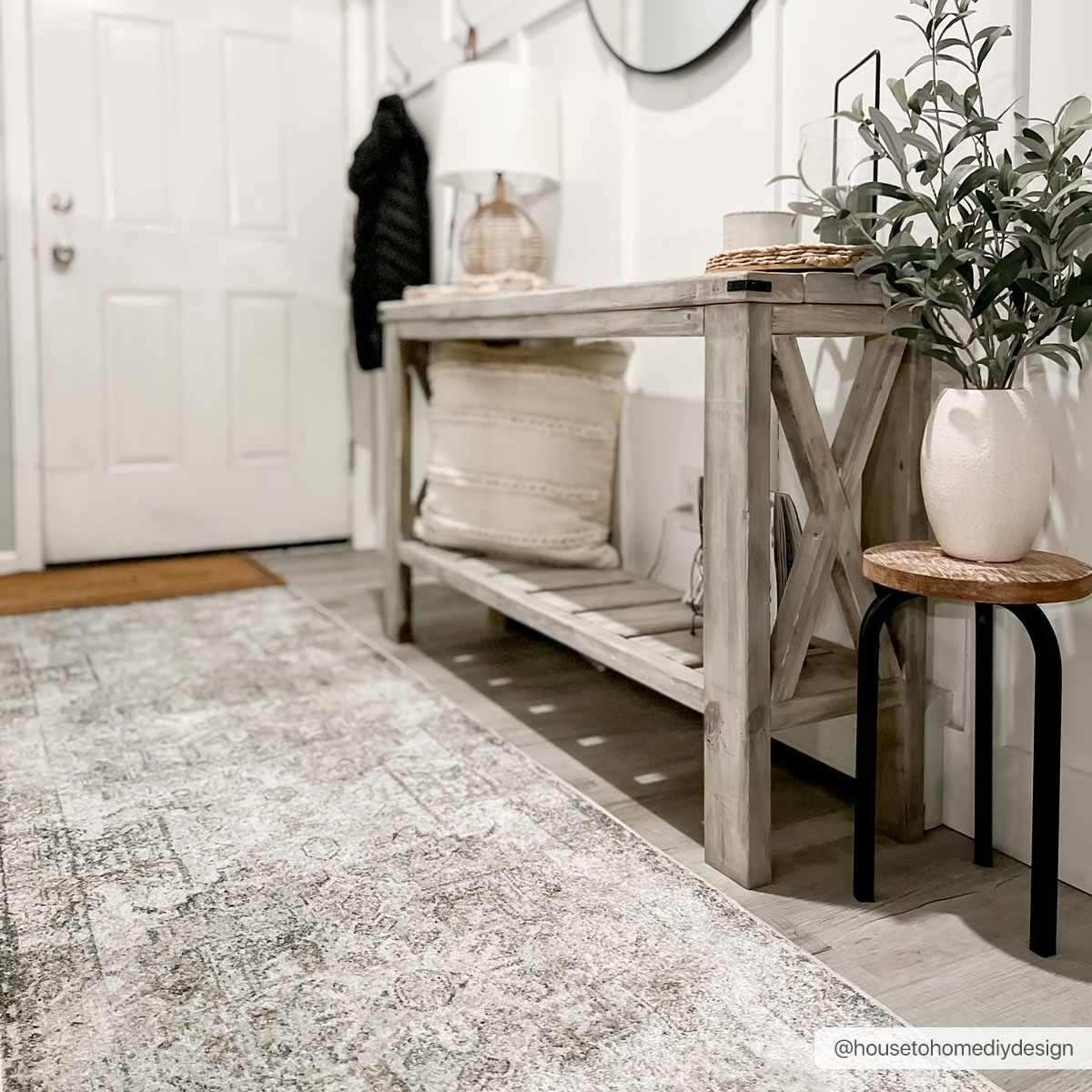 Hera Olive Boutique Washable Rug