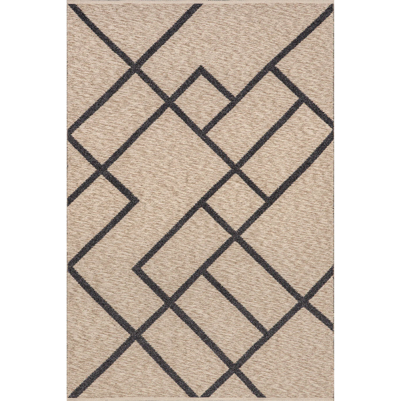 Bronte Geometric Reversible Wool Blend Area Rug