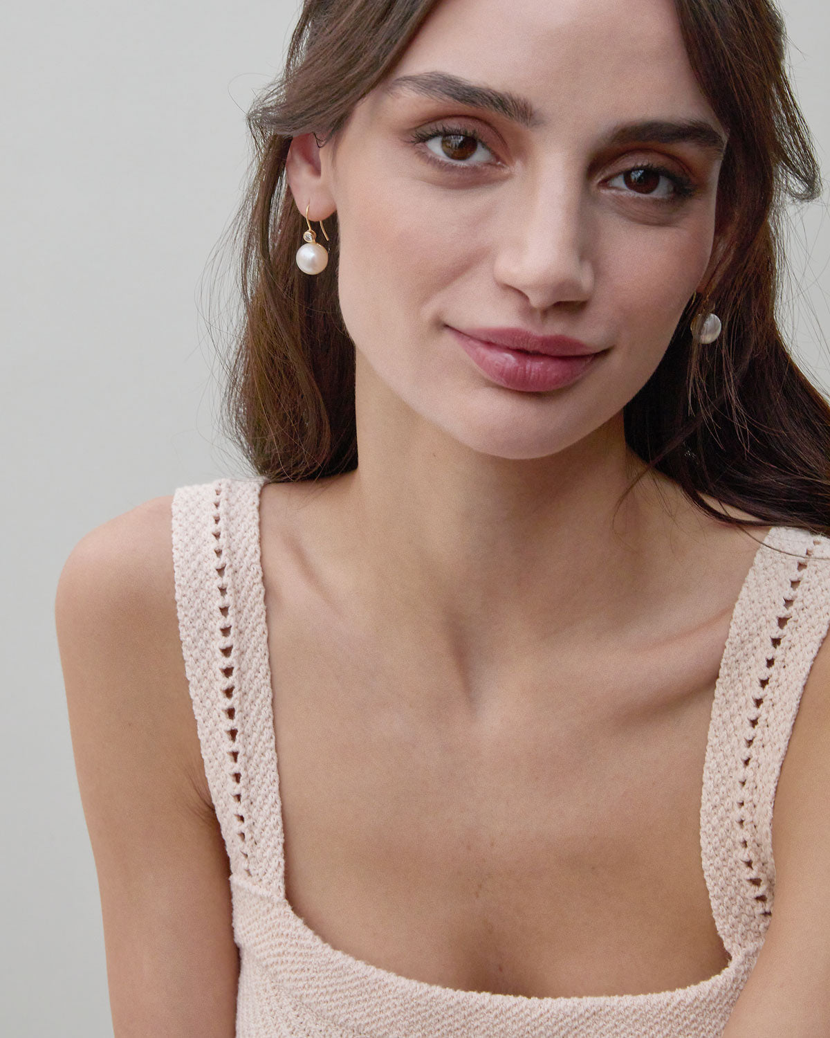 By My Side Pearl Drop Earrings