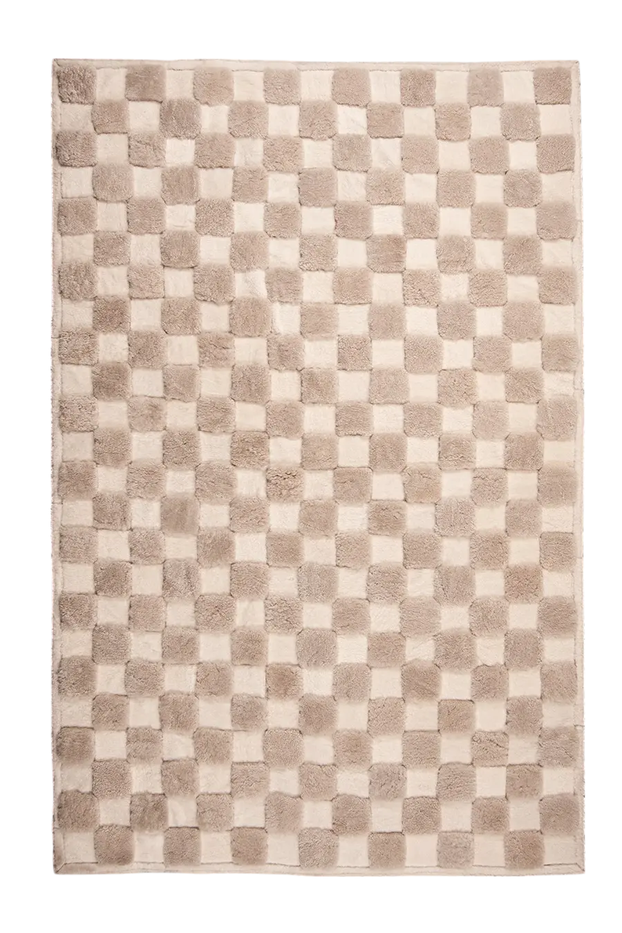 CHECKERED – High and Low Shearling Rug