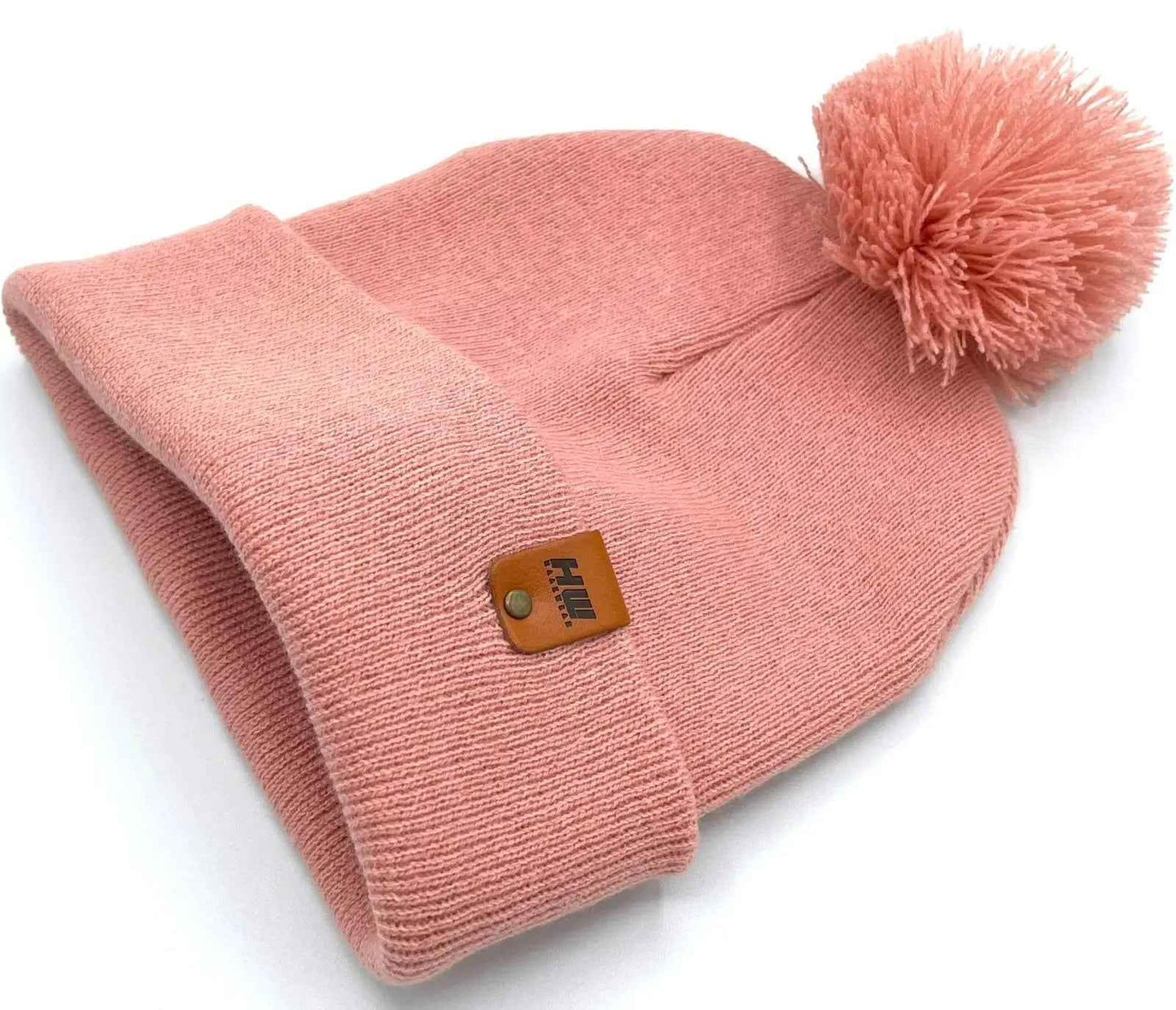 HAAKWEAR PomPom Beanie - Made in USA - Pearl Pink