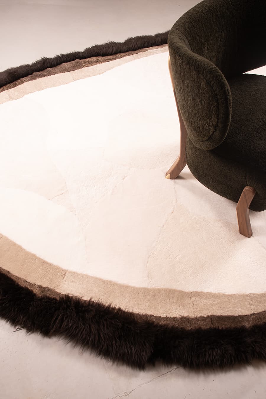 CROMO – Custom Shaped Shearling Rug